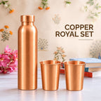 Copper Royal Gift Set with 1 Bottle & 2 Glasses