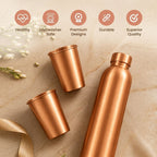 Copper Royal Gift Set with 1 Bottle & 2 Glasses