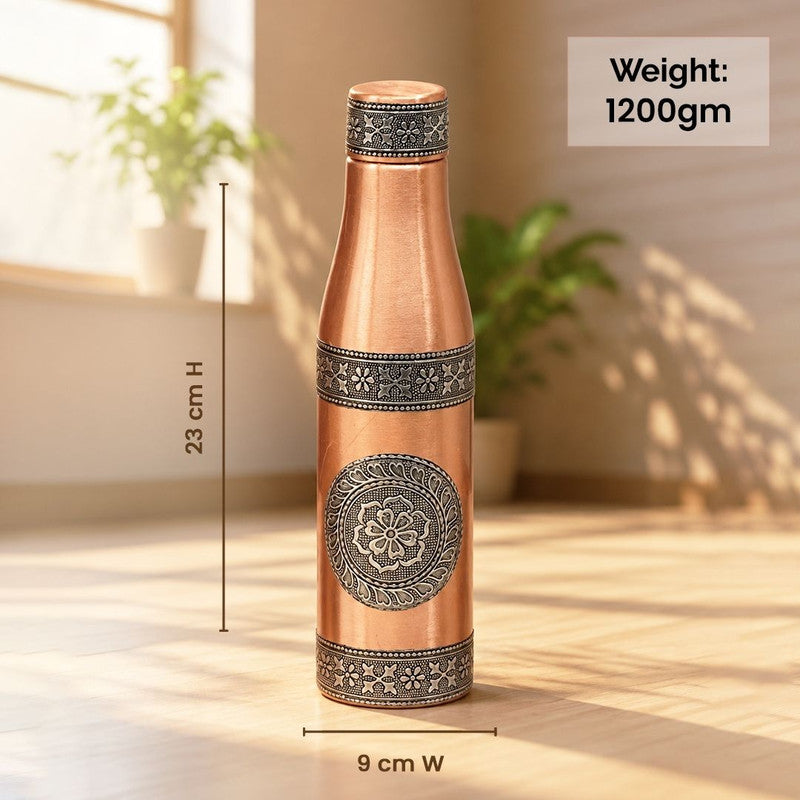 Solo Foil Gift Set with 1 Copper Bottle & 2 Glasses