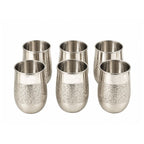 Stainless Steel Glass Set of 6 for Home Dining