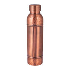 Hammered Copper Water Bottle with Vintage Finish