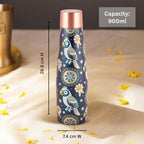 Copper Bottle with Bird Motif UV Printed Design