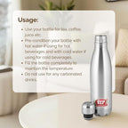 VIP Luxe Double Wall Insulated Stainless Steel Water Bottle