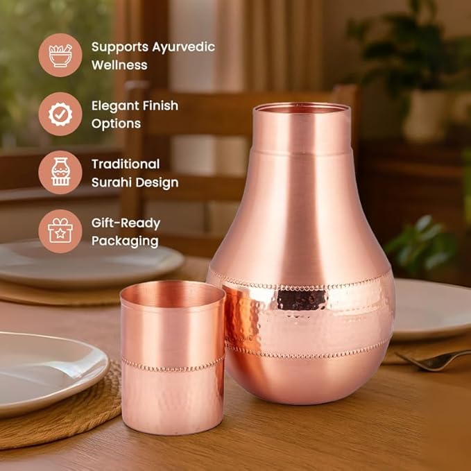Surahi Copper Water Jug