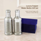 Luxury Copper Water Bottle Set of 2