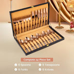 VIP Luxe 24-Piece Rose Gold Cutlery Set