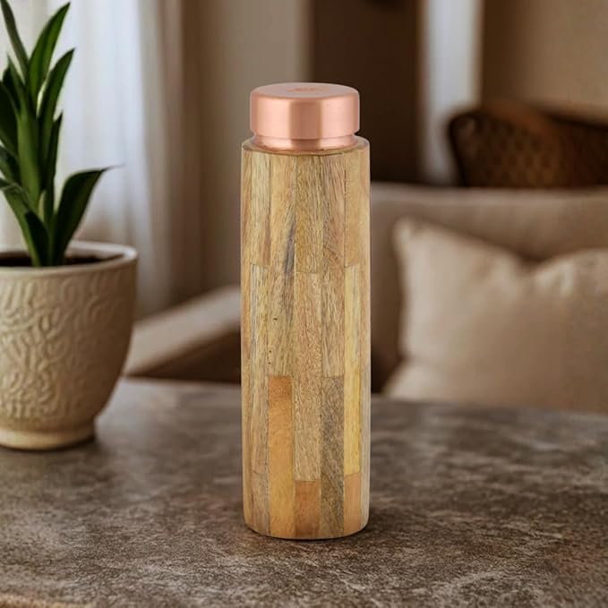 Wooden Copper Bottle