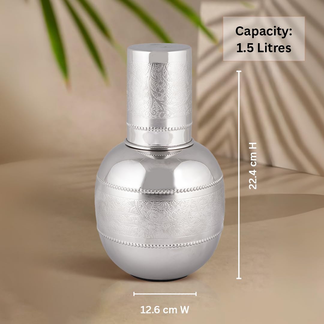 VIP Luxe Surahi Silver Copper Water Jug