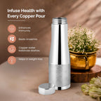 Silver Copper Water Bottle