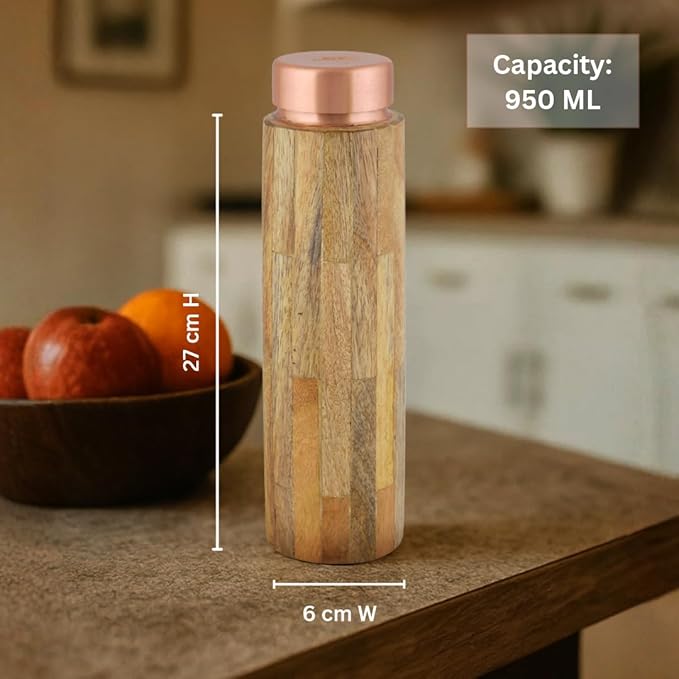 Wooden Copper Bottle