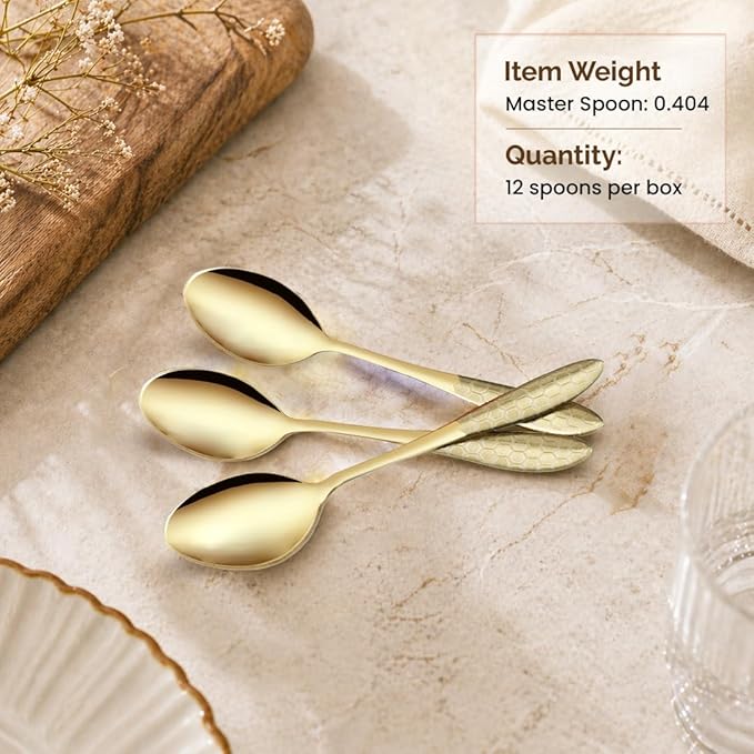 Classic Stainless Medium Size Steel Master Spoon Set