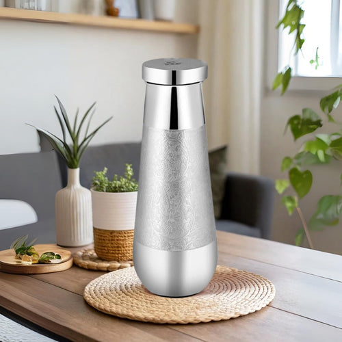 Chrome Plated-Colored Copper Water Bottle