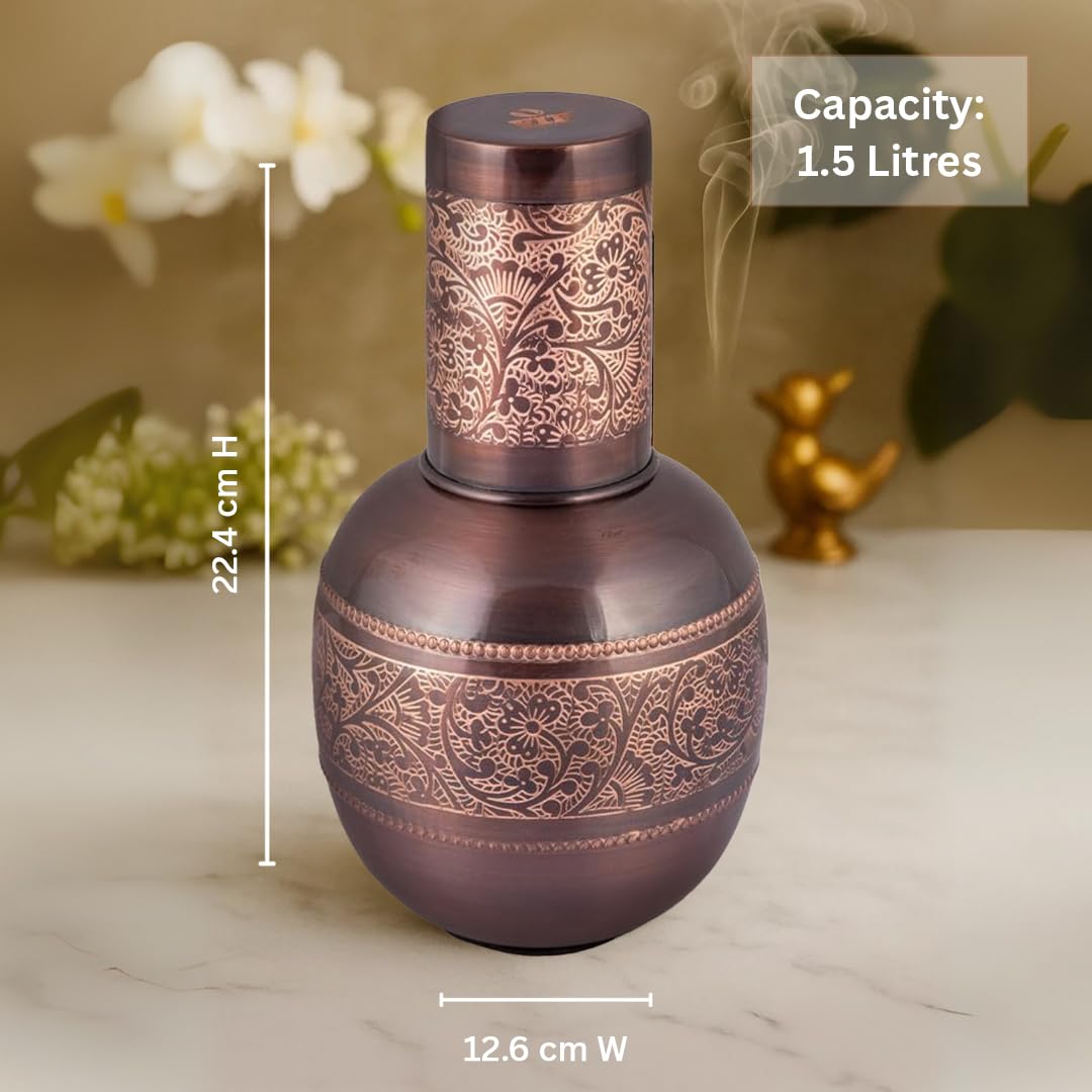 Surahi Vintage Copper Water Jug