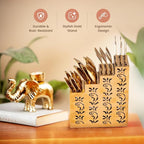 VIP Luxe 24-Piece Gold Cutlery Set with Stand