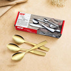 Jaipuri Stainless Small Decorative Steel Tea Spoons