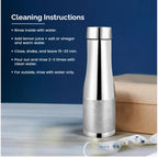 Silver Copper Water Bottle