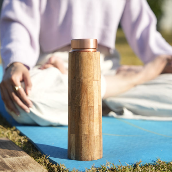 Wooden Copper Bottle - alternate view